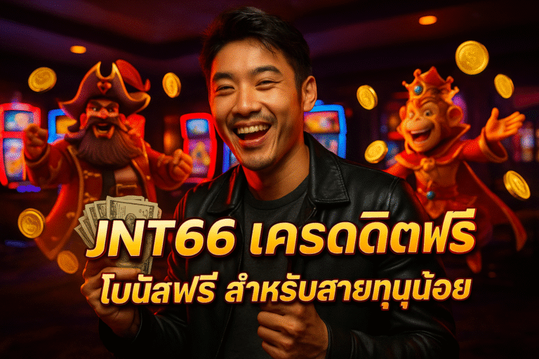 JNT66 เครดิตฟรี โบนัสฟรี สำหรับสายทุนน้อย